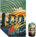 Camping BlanketPuffy Printed Camp Blankets Lightweight Packable for Outdoor CampingTraveling Stadium Hiking Picnics