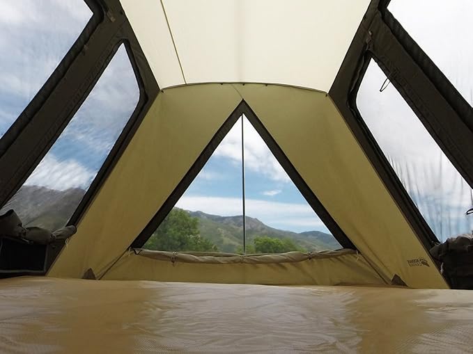 Kodiak Canvas Flexbow Kodiak 6041VX 8-Person 3-Season Tent with Free Standing Setup 6.5' Peak Height Green Cotton Duck Canvas Hydra-Shield™ Rainfly Flex-Bow Frame 15 Min Assembly Limited