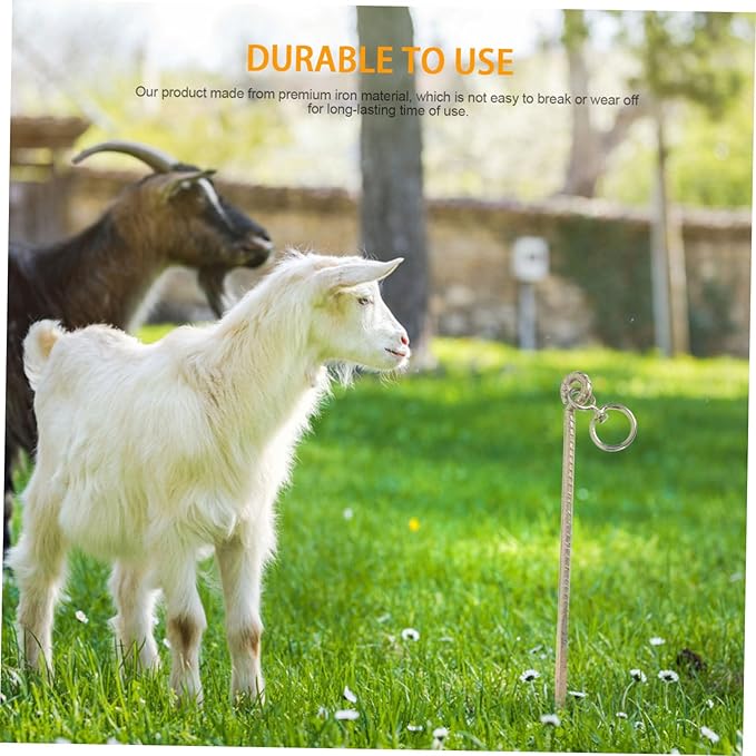 1pc Cattle Fixing Rod Stake for Livestock Tie-Out Easy Install Ground Nail for Dogs Large for Camping and Outdoor Use