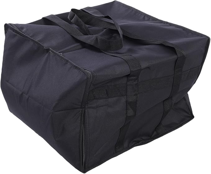 Insulated Pizza Delivery Bag 20x20x14 Inches Reusable Thermal Food Carrier with 600D Oxford Fabric and Aluminum Foil Lining for Keeping Pizza Hot During Transport