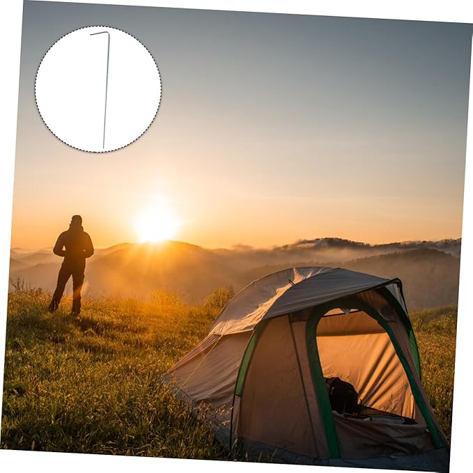 40Pcs Heavy Duty Tent Stakes for Camping Garden Ground Pegs Shape Design for Canopies and Tarps Wind Resistant Outdoor Accessories