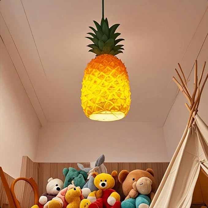 Pineapple ChandelierModern Chandelier Adjustable Height E26 Modern Industrial Resin Materials are More TransparentSuitable for Kitchen·RestaurantBedroomBarCafeteria