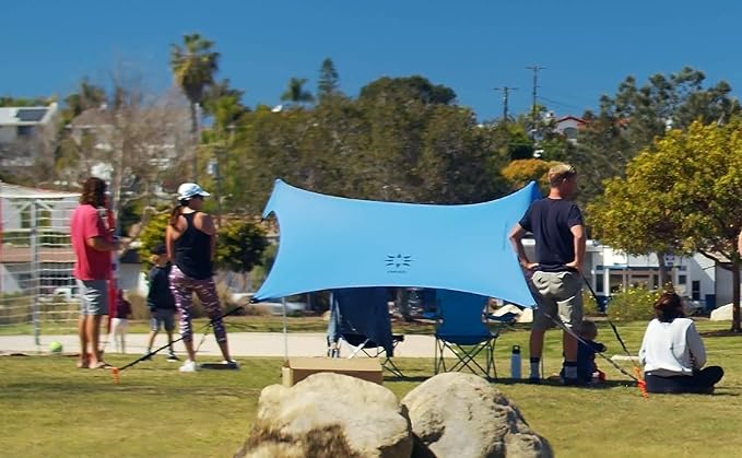 Neso Sidelines 1 Sports Tent - Lightweight and Portable Sun Shelter and Shade Tent for Outdoor Activities - Patented Reinforced Corners - UPF 50+ Sun Protection - 5.5 ft Tall 7 x 4.5 ft