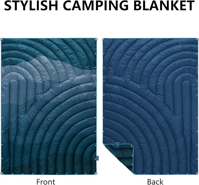 Camping BlanketLightweight Puffy Printed Camping Blanket Packable Outdoor Blanket for CampingTraveling Stadium Hiking Picnics