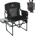 ROCK CLOUD Folding Camping Chair with Storage Pocket and Side Table Compact Portable Camp Chairs Outdoor for Camp Lawn Hiking Fishing Sports