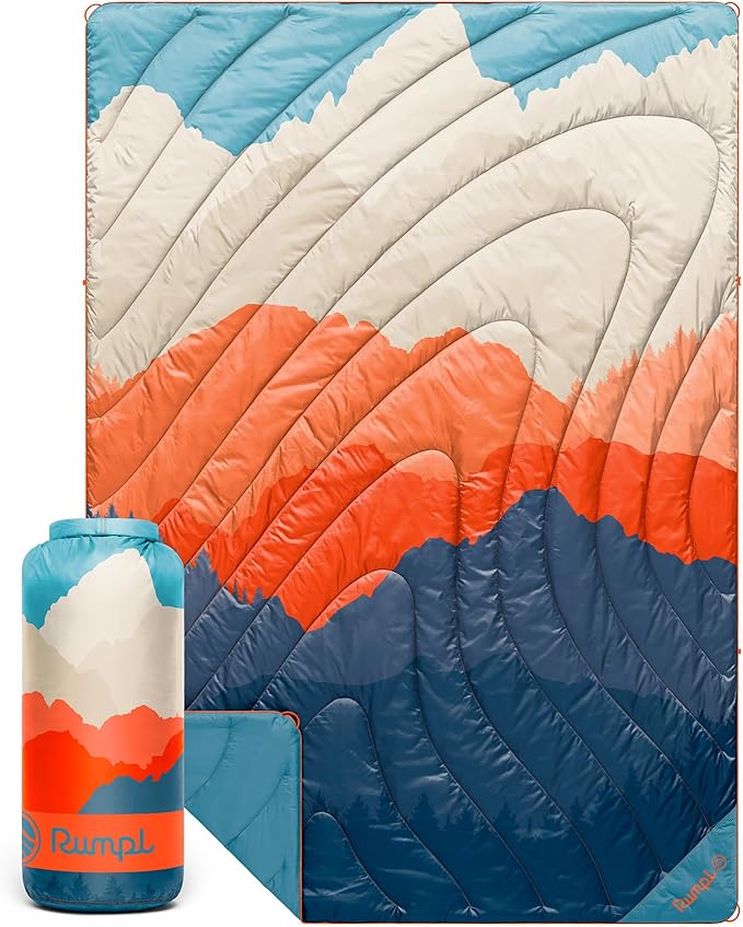 Rumple Original Puffy 1-Person Blanket for Camping and Outdoors Teton Glow