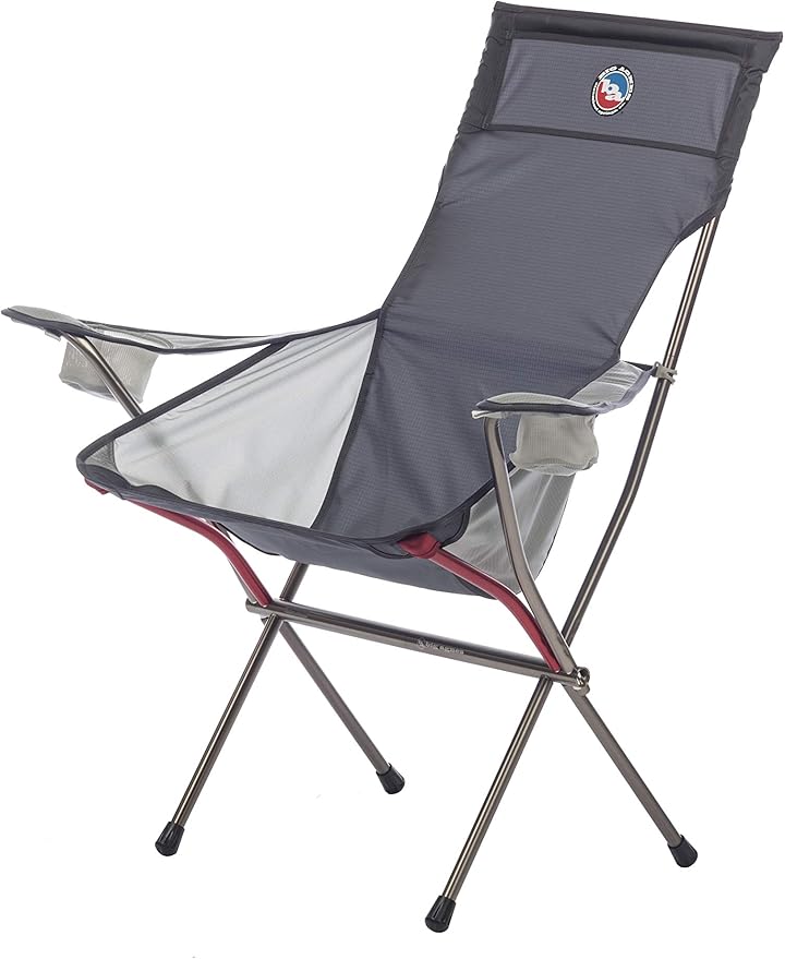 Big Agnes Big Six Armchair - Deluxe Comfort with Built-in Cup Holders | Tall Back Wide Seat | Packable &amp Quick Setup | Lightweight Backpacking &amp Camping Chair
