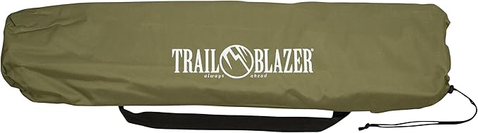 Trailblazer GI-Style Heavy Duty Folding Steel Cot | Sturdy Military-Style Camping Cot | Durable Steel Frame | Portable Foldable Design for Outdoor Adventures | Emergency Use | Survival &amp Prepper G