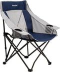 SUNNYFEEL Lightweight Oversized Camping Chairs for Adults Portable Folding Chair with Side Pockets &amp Cup Holde for BeachFishingTripPicnicLawnConcert Outdoor Carry Bag Included