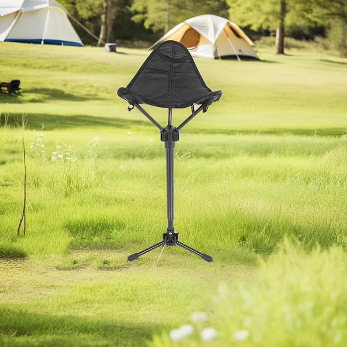 Milisten Outdoor Stool Portable Camping Chair for Fishing Hiking and Picnics Design Materials for and Storage
