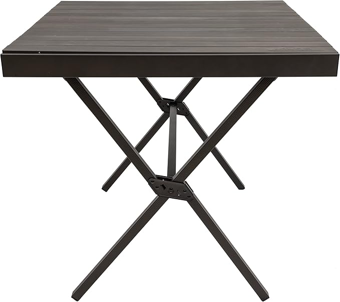 ALPS Mountaineering Folding Camping Table with Smooth Easy-to-Clean Roll Top and Sturdy and Lightweight Aluminum X Frame Shoulder Carry Bag 3 Sizes