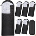 Macarrie 6 Pack Bulk Sleeping Bags for Homeless Donation 0 Degree Waterproof Sleeping Bags with Compression Sack for Adults Winter Cold Weather Care Camping Hiking Emergency