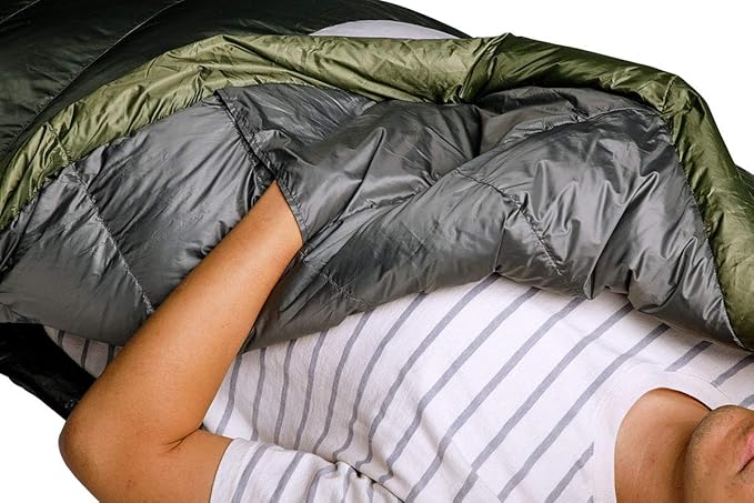 Sierra Designs Get Down 20 Degree Long Sleeping Bag - 550 Fill Power DriDown (PFC Free) Mummy Style Camping &amp Backpacking Sleeping Bags for Men &amp Women Stuff Sack Included
