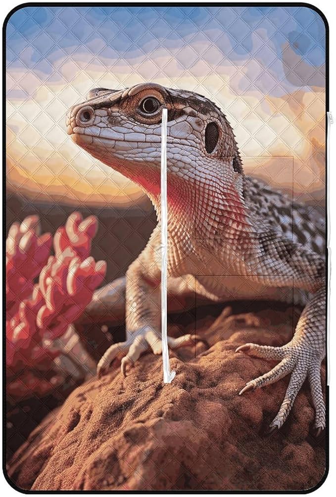 Zipper White Lizard Style Picnic Mat Suitable for Travel Camping Park Or Home Use