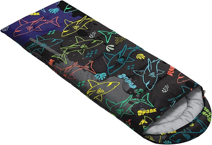 QOOMO Camping Sleeping Bags3 Season Warm &amp Cool WeatherLightweightWaterproof Sleeping Bags for Adults &amp KidsTravelingand OutdoorsCamping Gear Equipment