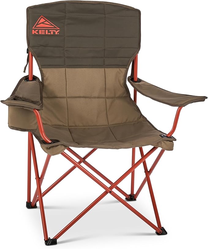 Kelty Essential Camping Chair Folding Camp Seat for Festivals Beach Days Tailgating (Bungee Cord)