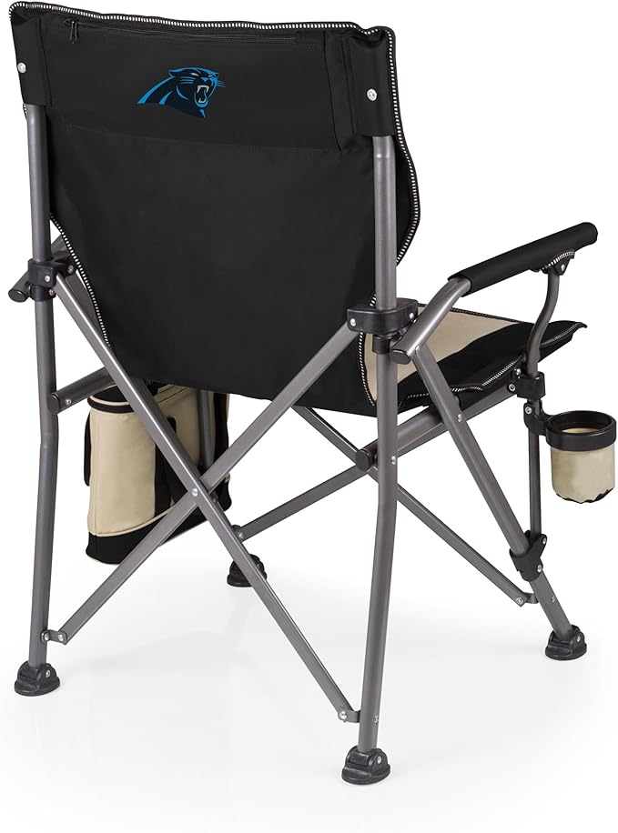Picnic TIME NFL Unisex-Adult NFL Outlander Folding Camping Chair with Cooler Heavy Duty Beach Chair