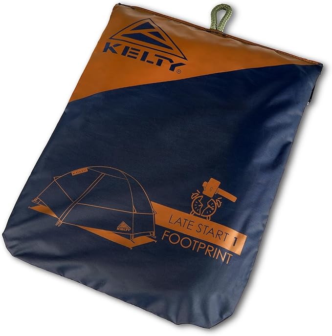 Kelty Late Start Tent Footprint (Footprint ONLY) – Lightweight Water Resistant Fitted Ground Sheet Updated for 2024