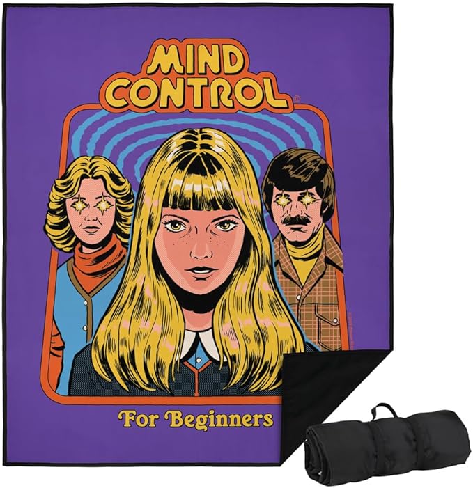 LOGOVISION Steven Rhodes Mind Control for Beginners Outdoor Blanket for Picnic Beach Camping Park Tailgate 50x60