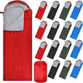 Tudomro 16 Pack Bulk Sleeping Bags for Adults Lightweight Waterproof Camping Sleeping Bags with Compression Sack for Camping Backpacking Hiking Travel Emergency Use
