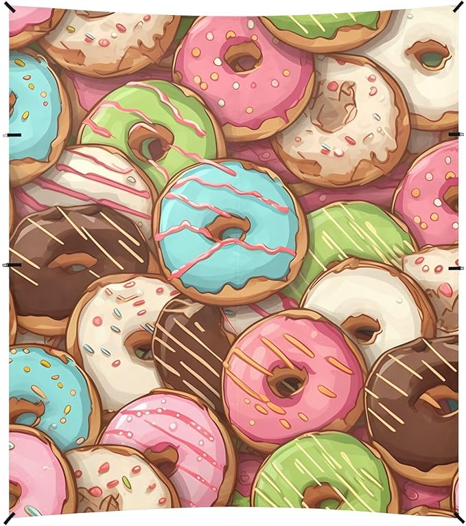 Doughnut DessertCamping Sun Shelters 9.2 x 10.5 FT Beach Canopy Tent Sun Shade with Carrying Bag for Camping Trips Fishing Backyard Fun or Picnics 21340214