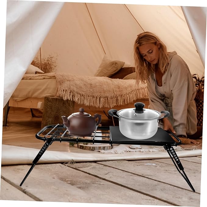 VICASKY Telescopic Folding Table Adjustable Height for Camping BBQ Picnic Portable Outdoor Table