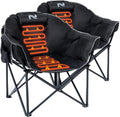 LILYPELLE Oversized Heated Camping Chair Patio Lounge Chairs with 3 Heat Levels Portable Folding Heated Chair Round Moon Saucer Folding Lawn Chair Outdoor Chair for Camping Lounge Patio