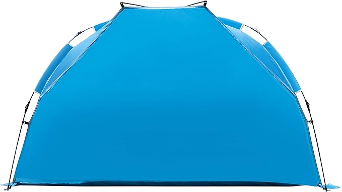 Beach Tent-Outdoors Easy Up Cabana Tent Sun Shelter Beach Umbrella Deluxe Large for 5-6 Person Blue