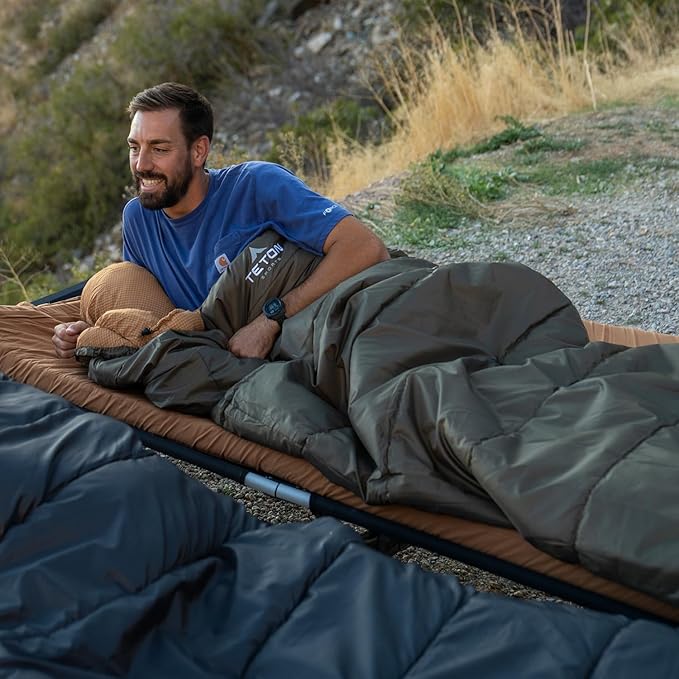 Teton Celsius Regular 25F 20F 0F Degree Sleeping Bags All Weather Bag for Adults and Kids Camping Made Easy and Warm Travel Sack Included