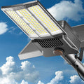 10000W Solar Street Light Outdoor Commercial Grade Outdoor Solar Lights Dusk to Dawn Large Panel Pro Outside Light with Motion Sensor and Remote Solar Parking Lot Lights for Yard Country 1 Pack