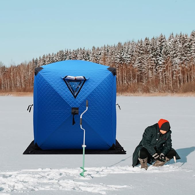 Privacy Tent Camping Ice Fishing Tent Fishing CabinPortable Ice Fishing TentPark Backyard Fishing Tent Outdoor Camp Bathroom Changing Room Instant Privacy Shelter Suitable for Hiking Beach Picnic
