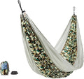 Rincon Camping Hammock with Tree Straps Indoor Outdoor Travel Portable Backpack Double Parachute Hammock with Bag (Camo)