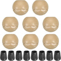 PATIKIL 0.55 Inch Chair Feet Replacement 8 Pack TPE Outdoor Camping Chair Leg Tips Ball Cap Folding Chair Legs Floor Protectors Stability on Rugged Fit for 0.55(14mm) Chair Feet Beige
