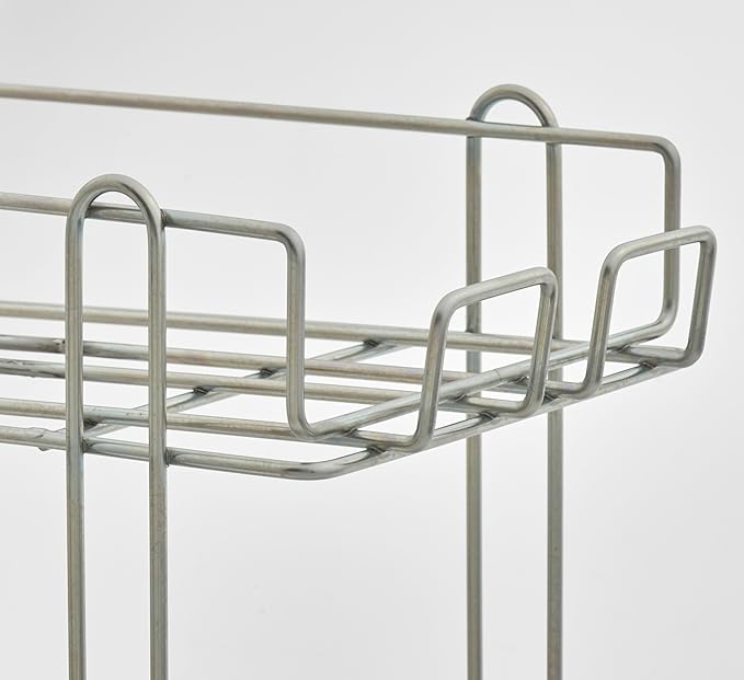 28W-171 FIFO Wire Can Rack Holds (12) #5 Cans or (8) #10 Cans Metal Construction FIFO Design