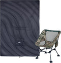 iClimb 1 Hooded 3M Thinsulate Insulation Warm Blanket and 1 Anti-Sinking Large Feet Chair Bundle Ultralight Compact for Adults Outdoor Backpacking Hiking Camping Beach Concert Sports