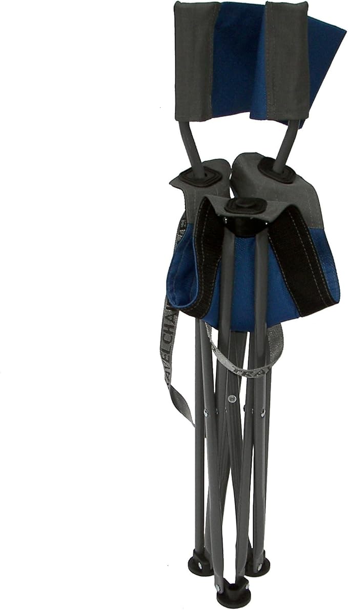 Travel Chair Ultimate Slacker 2.0 Small Folding Tripod Chair with Back for Outdoor Adventures Portable Stool-Chair