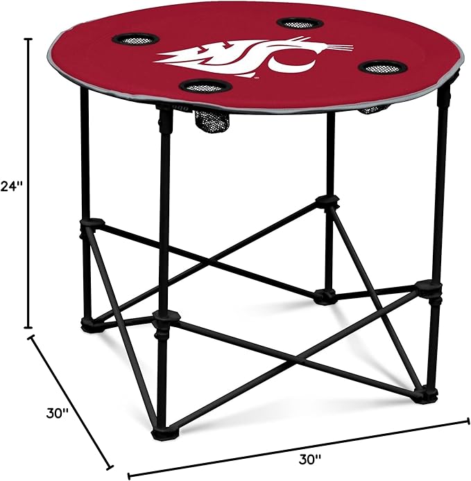 Logo Brands Officially Licensed NCAA Unisex Round Table One Size Team Color