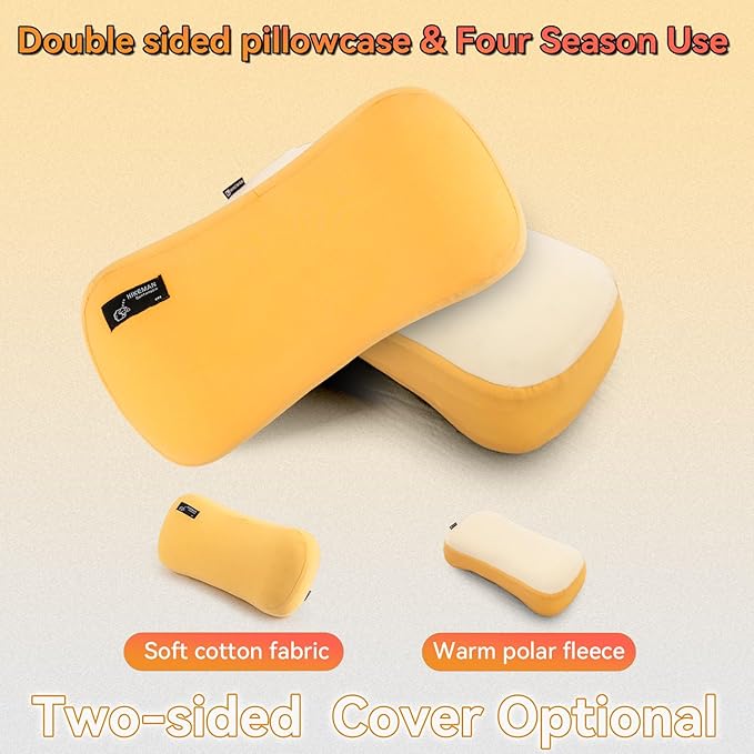 HIKEMAN Camping Memory Foam Pillow - Ultralight Washable Camping Essentials Backpacking Travel Pillow for Outdoor Camp Sport Airplanes Hiking(Wathet)