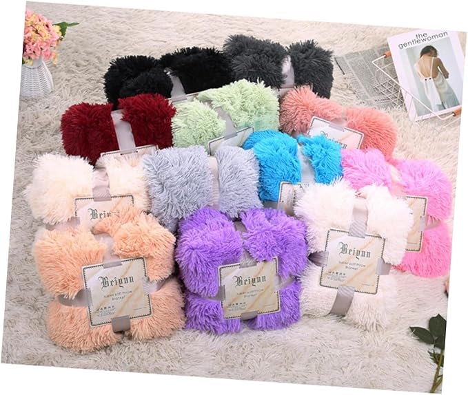 Mobestech Plush Throw Blanket Soft Solid Color Fleece Blanket Mint Green for Cozy Home Use Lightweight and Warm for Winter Camping and