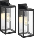 Black Outside Lights for House 15 H Outdoor Wall Sconce Waterproof Large Exterior Light Fixtures for Garage Doorway Porch Patio 2 Pack