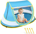Baby Beach Tent Pop Up Beach Tent Sun Shade for Beach UPF 50+ UV Protection Sun Shelters for Infants with Carry Bag for Outdoor Travel Camping(Blue)