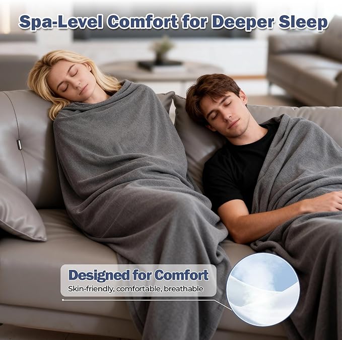 Sleep Pod for Deeper Sleep - Weighted &amp Cozy Wearable Blanket Hoodie Home Camping Sleeping Bag Anxiety Relief Portable for Travel &amp Home Lounging