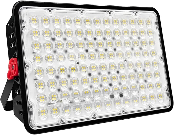 400W Led Outdoor FloodLight Exterior Flood Lights Led Stadium Lights Plug in Flood Light for Yard GardenPlaygroundLawn Garages Basketball Court Stadium(Wiring Type No Plug)