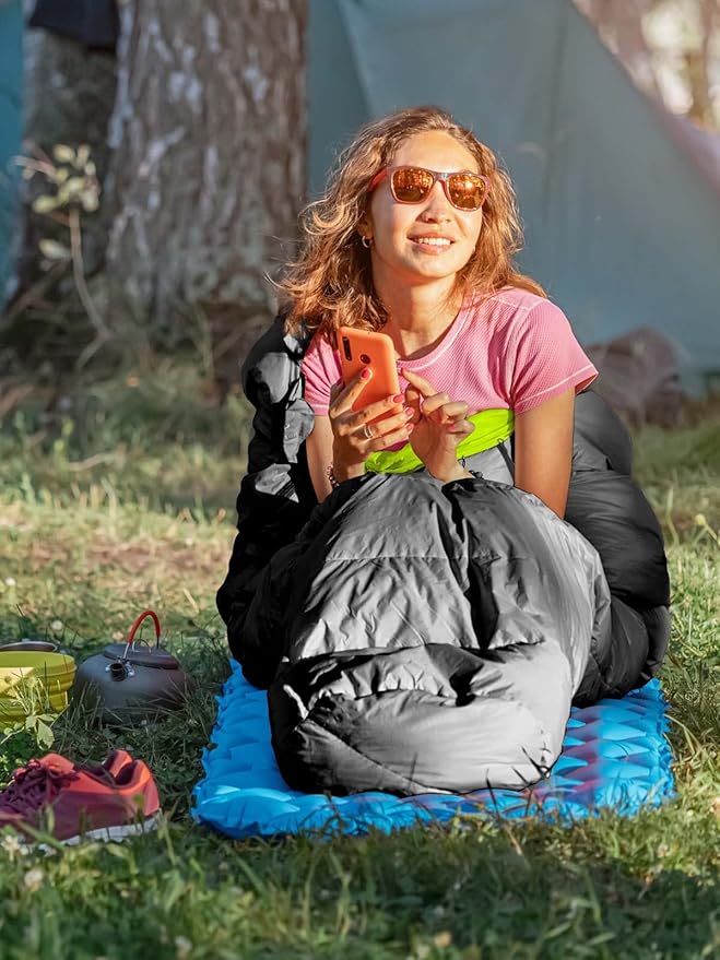Bessport Mummy Sleeping Bag | 15-45 ℉ Extreme 3-4 Season Sleeping Bag for Adults Cold Weather– Warm and Washable for Hiking Traveling &amp Outdoor Activities