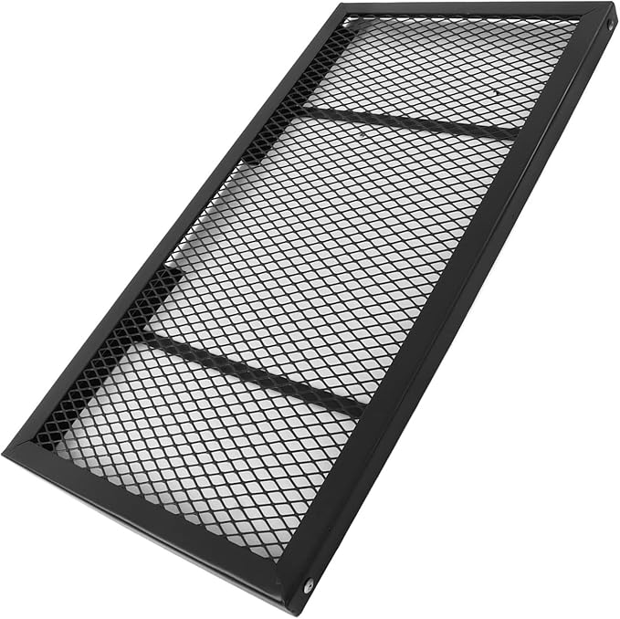 Portable Folding Campfire Grill Grate Multifunctional &amp Waterproof 304 Stainless Steel Outdoor Camp Grill Rack (Black)