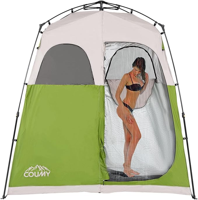 Instant Camping Shower Tent Privacy Shelter Portable Outdoor Sun Shelter for Camping Beach Hiking Fishing 1 Room/2 Rooms