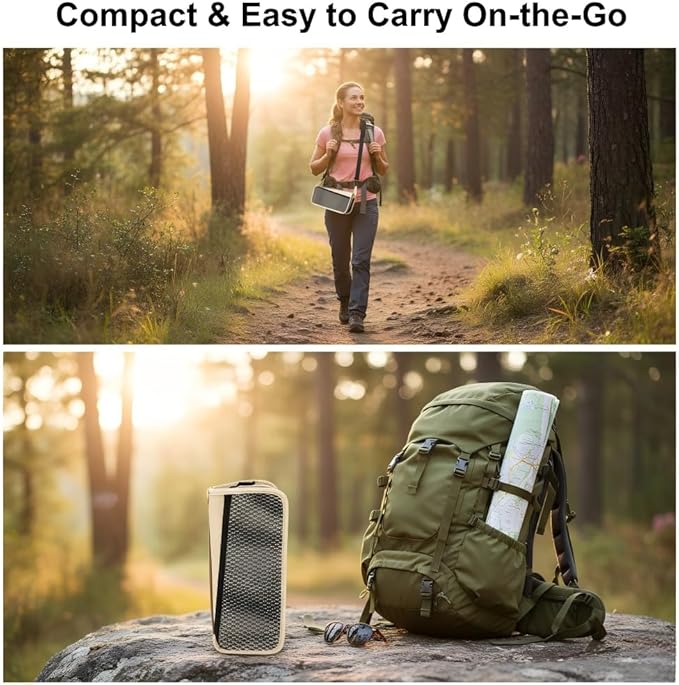Portable Folding Camping Chair 2 Pack Lightweight Compact Backpack Stool for Outdoor Hiking Fishing Beach Concert and Garden13 inches x 10.62 inches x 12.2 inches