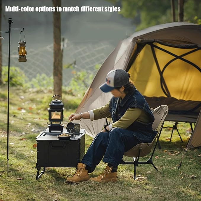 Lightweight and Comfortable Black Beach Chair Outdoor Camping Aluminum Alloy Ultra-Lightweight Dual-Purpose Folding Chair Khaki Suitable for Mountaineering and Hiking Camping Multi-Color Avail
