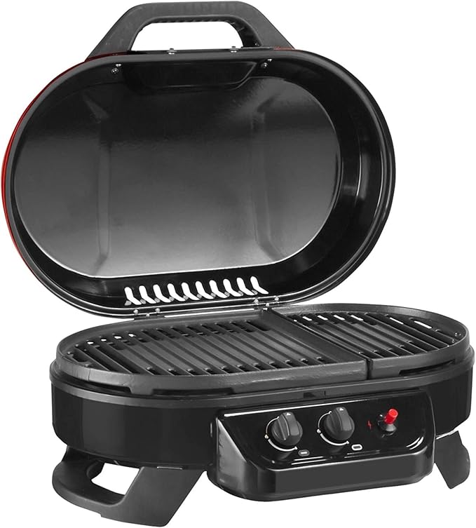 Coleman RoadTrip 225 Portable Tabletop Grill 2-Burner Gas Grill with Matchless Ignition &amp Adjustable Temperature Control 11000 BTUs of Power for Grilling Tailgating Camping BBQ &amp More