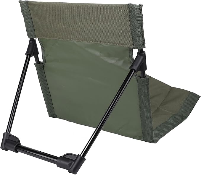 TOPINCN Camping Chair Portable Folding Recliner with Adjustable Backrest Lightweight Oxford Fabric for Outdoor Beach Camping Fishing (OD Green)